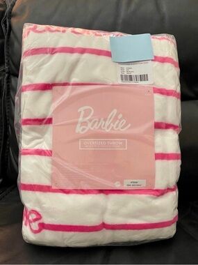 BARBIE Oversized Barbie On Repeat Plush Throw